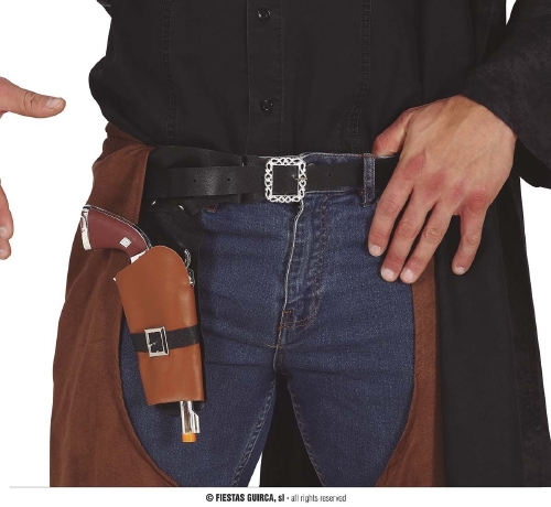 CARTUCHERA CON PISTOLA COWBOY 25CM 160886