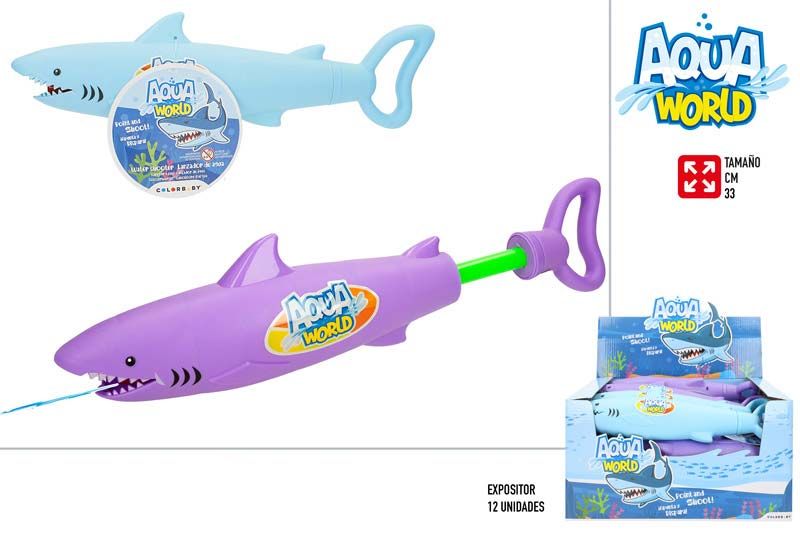 LANZADOR AGUA TIBURON PLASTICO 37759