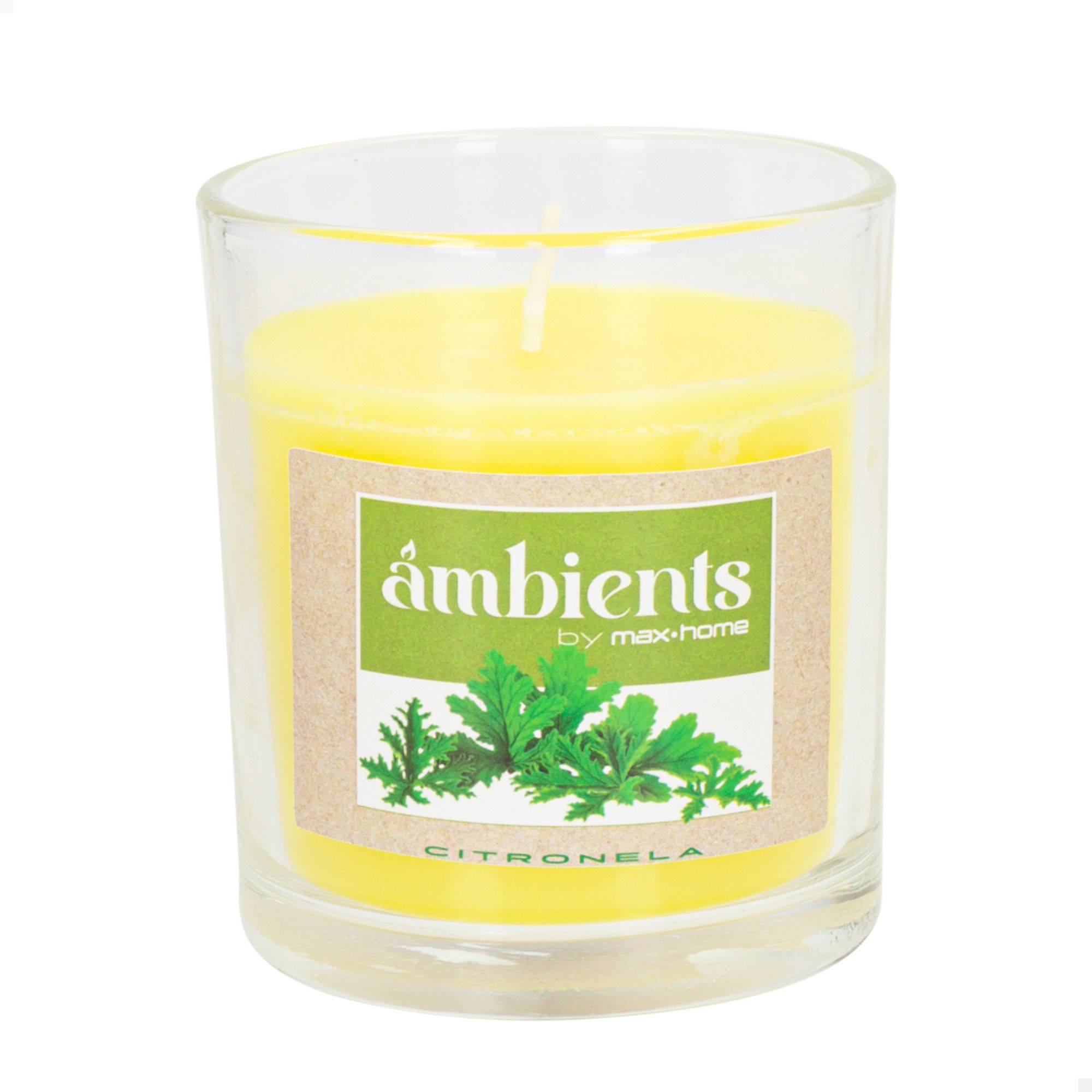VELA VASO CRISTAL CITRONELA 35H 323599