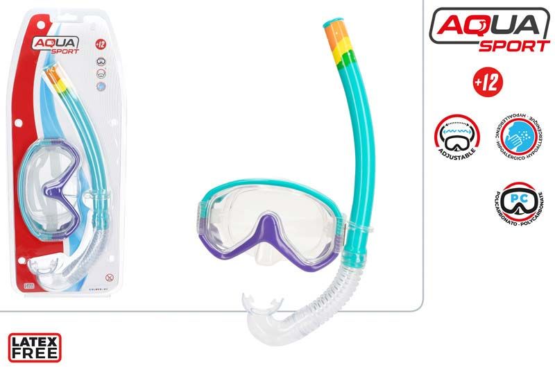SET BUCEO ADULTO MASCARA/TUBO POLICARBONATO 542518