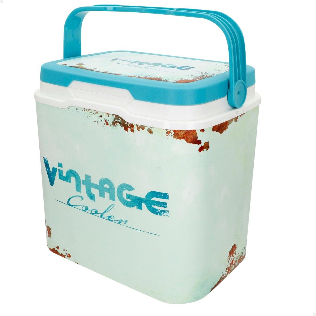 NEVERA PLASTICO RIGIDA 25L VINTAGE AZUL 623941