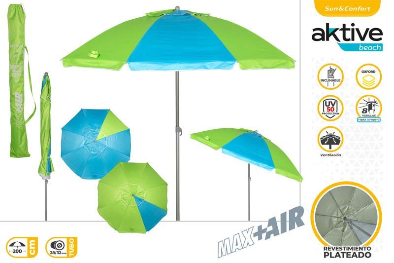 SOMBRILLA D200CM POLIESTER C/FUNDA 62438