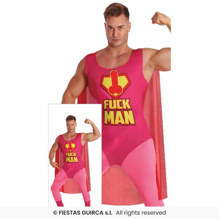 DISFRAZ ADULTO FUCKMAN HERO T/L 52-54 86025