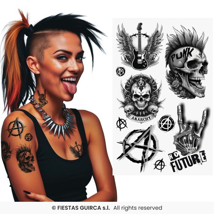 TATUAJE PUNK 14X30CM 15974