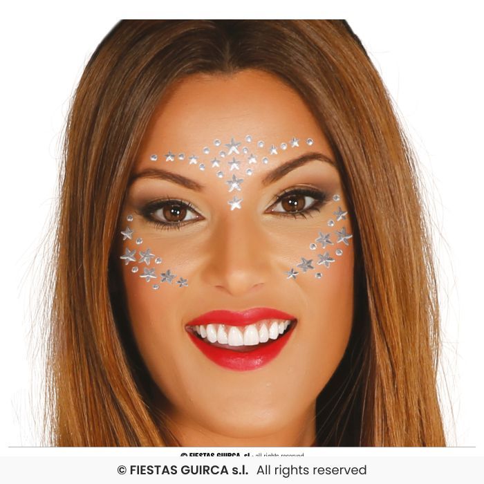 JOYAS FACIALES ADHESIVAS ESTRELLAS 15831