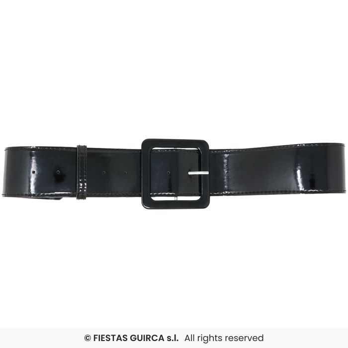 CINTURON 150X5CM PVC/METAL NEGRO 27004