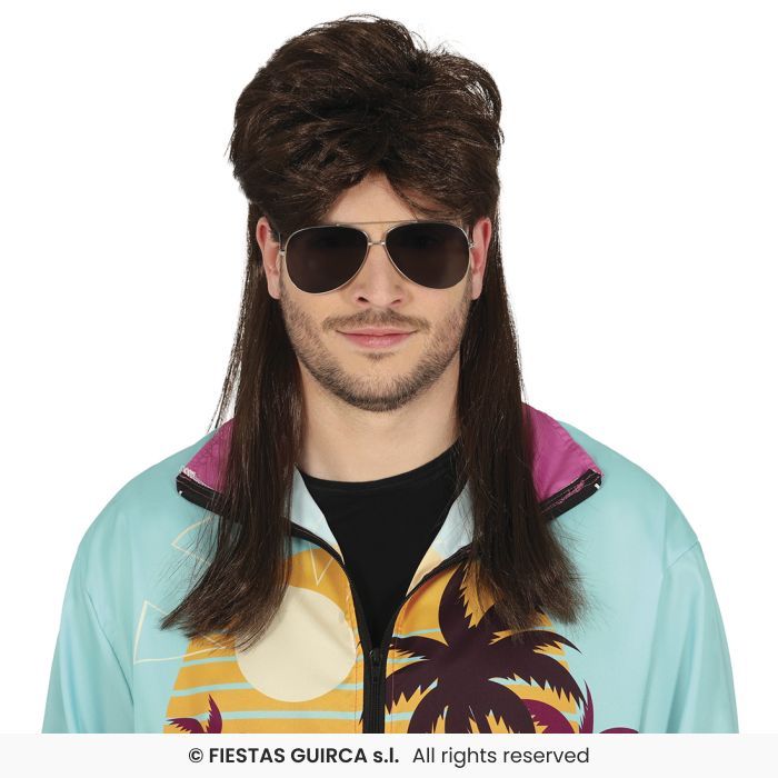 PELUCA MELENA CASTA�A 48124