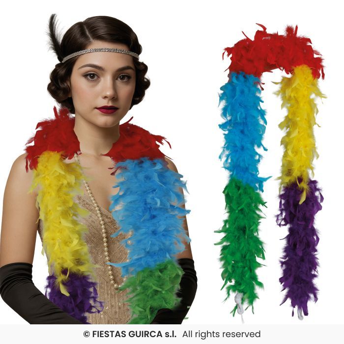 BOA PLUMAS 180CM 80GR MULTICOLOR 27579