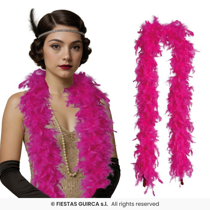 BOA PLUMAS 180CM 80GR FUCSIA 27572