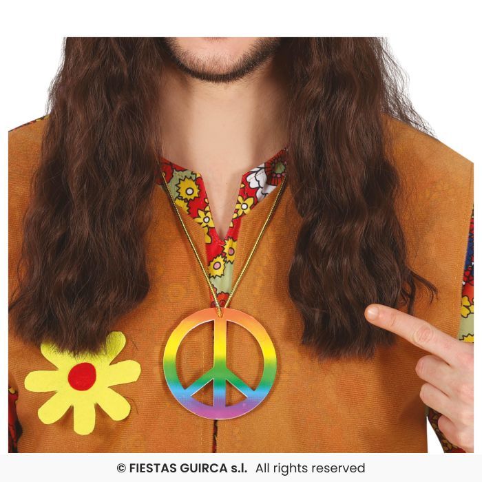 COLGANTE HIPPIE 8CM PVC MULTICOLOR 17028