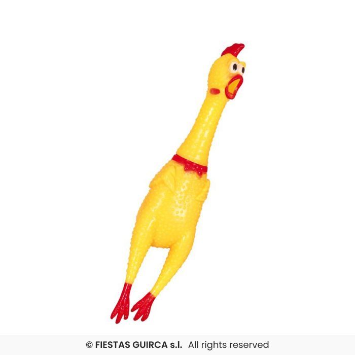 POLLO C/SONIDO 38CM PVC AMARILLO 16994