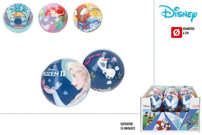 PELOTA PVC BLANDITA SUPER SALTARINA 6CM DISNEY 566755