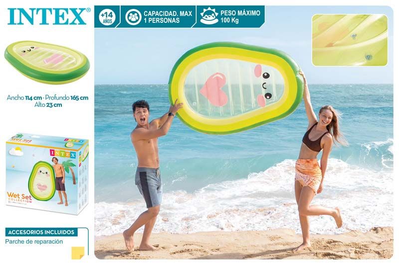 COLCHONETA HINCHABLE AGUACATE 114X165CM 430577