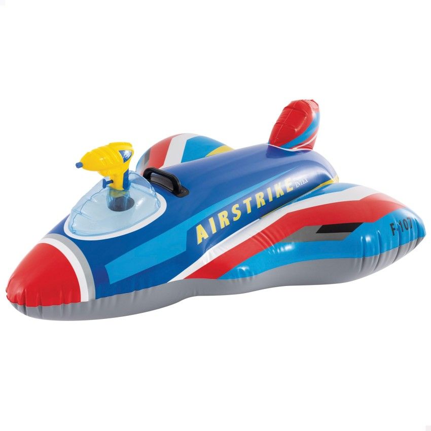 COLCHONETA HINCHABLE AVION 104X117CM COLORES SURTIDOS INTEX 430508