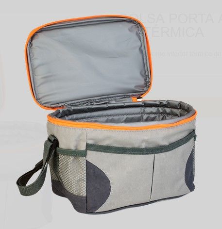 BOLSA PORTA ALIMENTOS NEVERA ISOTERMICA POLIESTER 25X17X15CM LIFE STYLE 54116