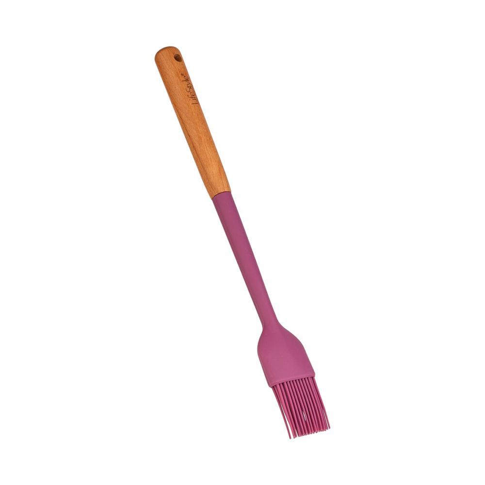PINCEL SILICONA MANGO MADERA RUSTIKA 33X4,5CM LIFE STYLE 520387