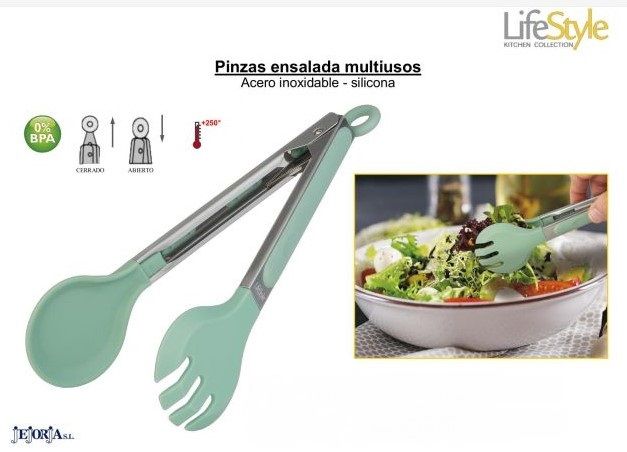 PINZA MULTIUSO INOX/SILICONA 34CM LIFE STYLE 513433